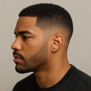 Mid Taper Fade for Black Men