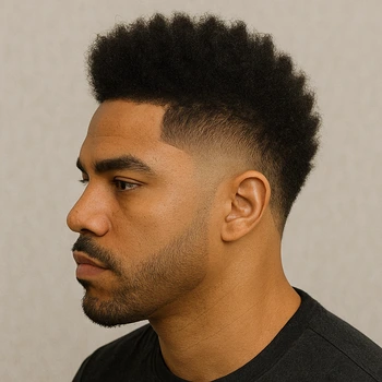 Burst Taper Fade Black Men