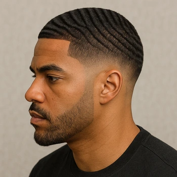 Taper Fade Black Men Waves
