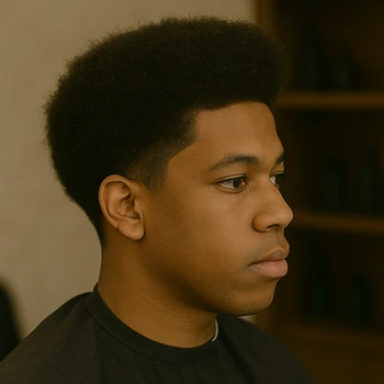 High Taper Fade Afro