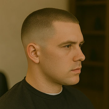 High Taper Fade Buzz Cut