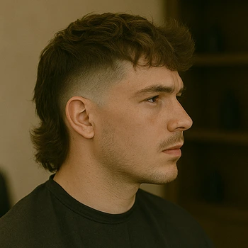 High Taper Fade Mullet