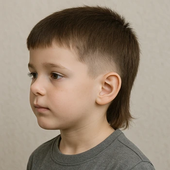 Taper Short Mullet Fade for Kids