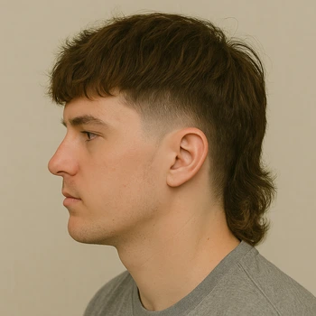 Low Taper Fade Mullet
