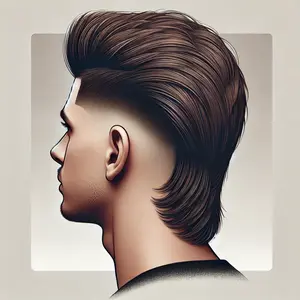 Low Taper Fade Mullet