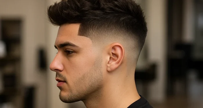 mid taper fade blowout