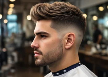 mid taper fade blowout haircut