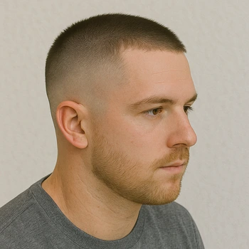 Mid Taper Fade Buzz Cut
