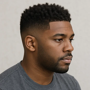 Mid Taper Fade for Black Males