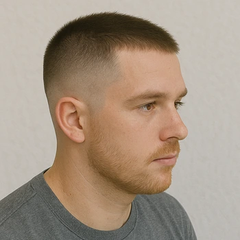 Mid Taper Fade Short Hair