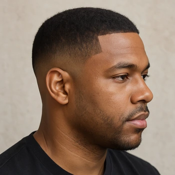 Taper Fade Black Men Short Hair