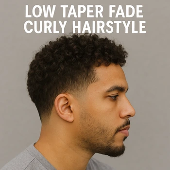 Low Taper Fade Curly Hair