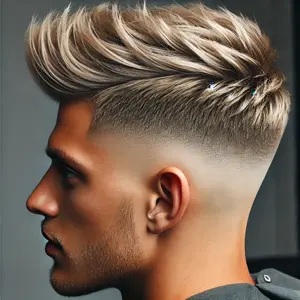 High Taper Fade Blonde