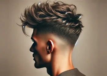 Taper Fade Messy Top