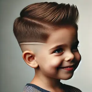 little boy high taper fade