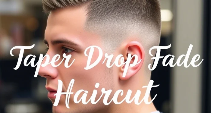 taper drop fade haircut