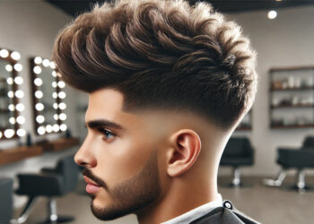 taper fade fluffy hair