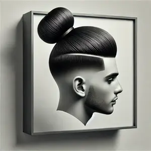 Bun with Undercut Taper Fade