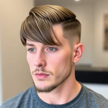 high taper fade curtains haircut