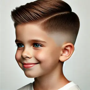 mid taper fade for kids