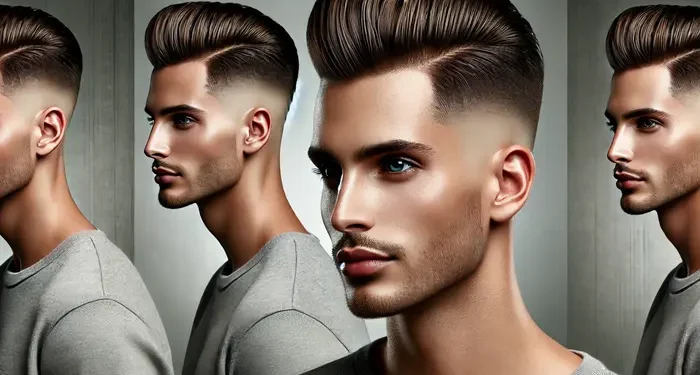 slick back taper fade haircut
