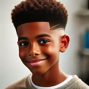 taper fade for black kids