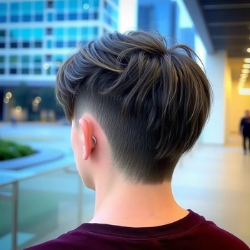taper fade mullet curtains