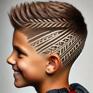 Taper Short Mullet Fade for Kids