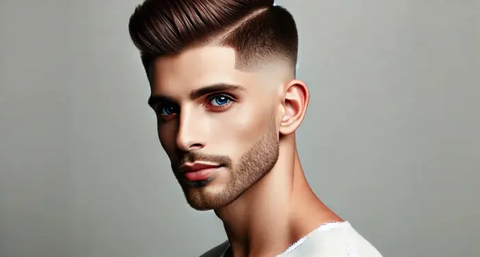taper fade with white male