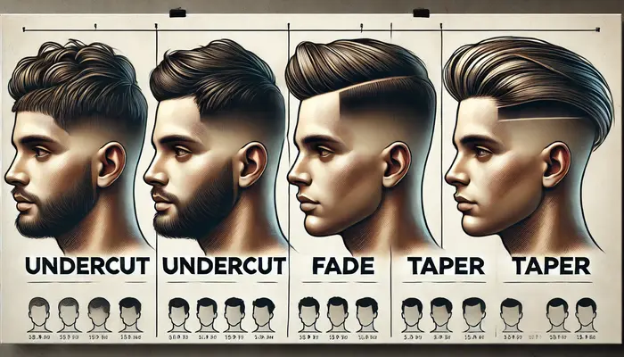 undercut fade and taper hairstyles