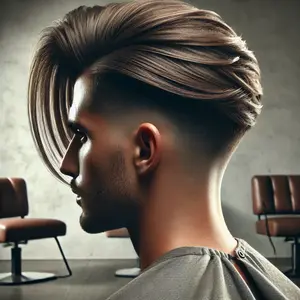 Undercut Long Hair Low Taper Fade