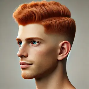 Mid Taper Fade Ginger