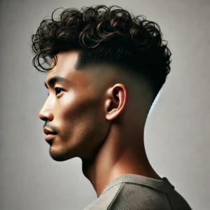 Taper Fade Curly Hair Asian