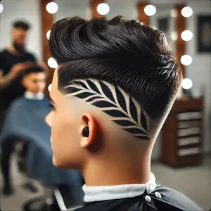 Taper Fade Alto Con Diseño