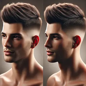 Taper Fade Alto Pelo Corto haircut