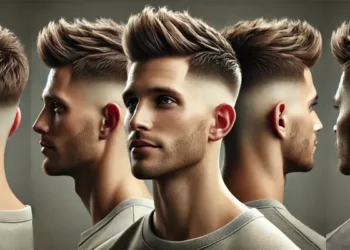 taper fade with textured fringe