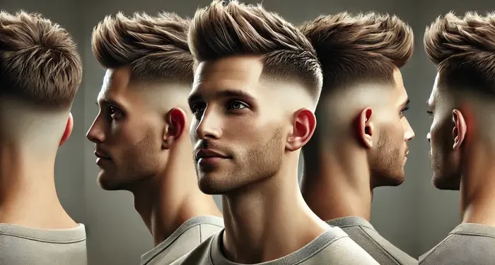 taper fade with textured fringe