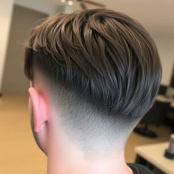 taper fade texturizado straight hair