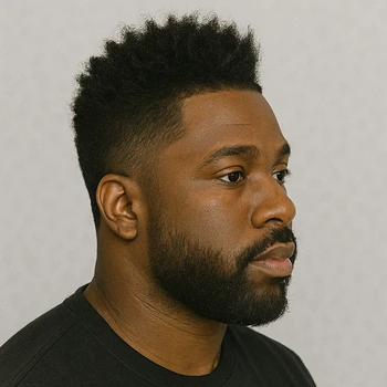 Fohawk Taper Fade Black Man