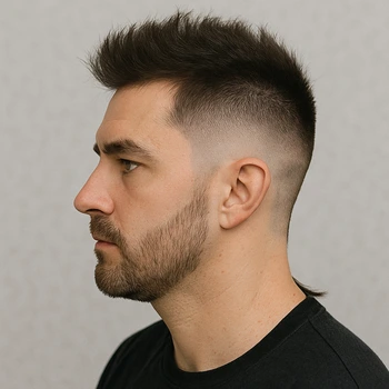 Fohawk Taper Fade with Tail
