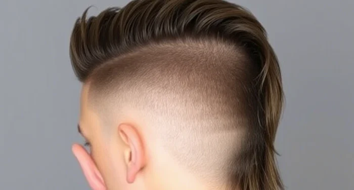 taper fade mullet haircut