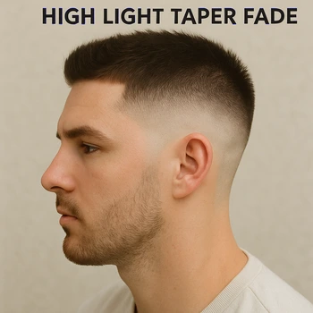 High Light Taper Fade
