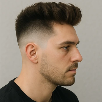 High Taper Fade Long on Top