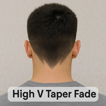 high V taper fade