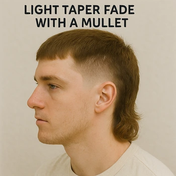 Light Taper Fade with a Mullet