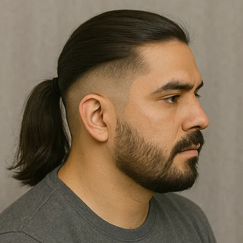 Long Hair Mexican Taper Fade