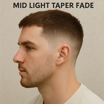 Mid Light Taper Fade
