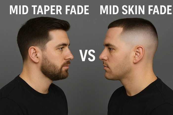 Mid Taper Fade vs Mid Skin Fade