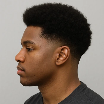 Small Afro Taper Fade