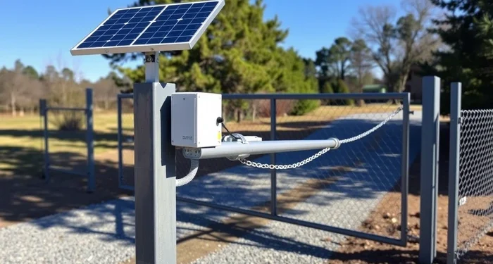 solar powered gate opener